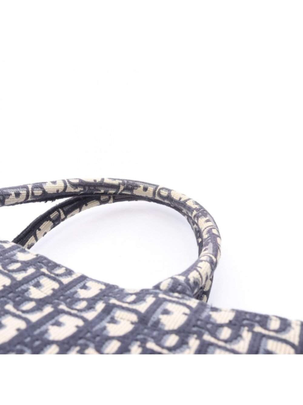 Dior Tote Book Oblique Embroidery Navy Canvas - Picture 6 of 6